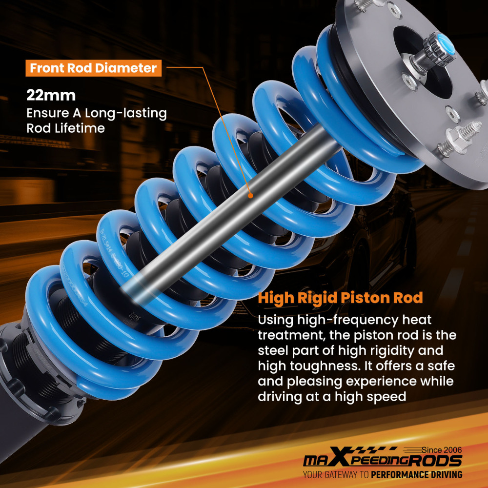 24 Way Damper Coilover Lowering Kit compatible for Mercedes-Benz W221 07-13 S350 S550 RWD