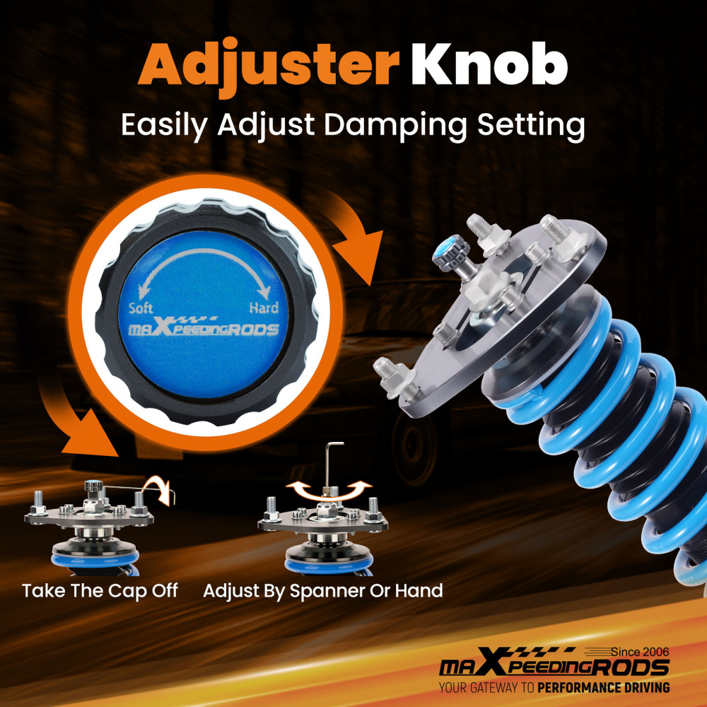 24 Level Adjustable Damper Coilover Lowering Kit compatible for Subaru WRX 2022-2025