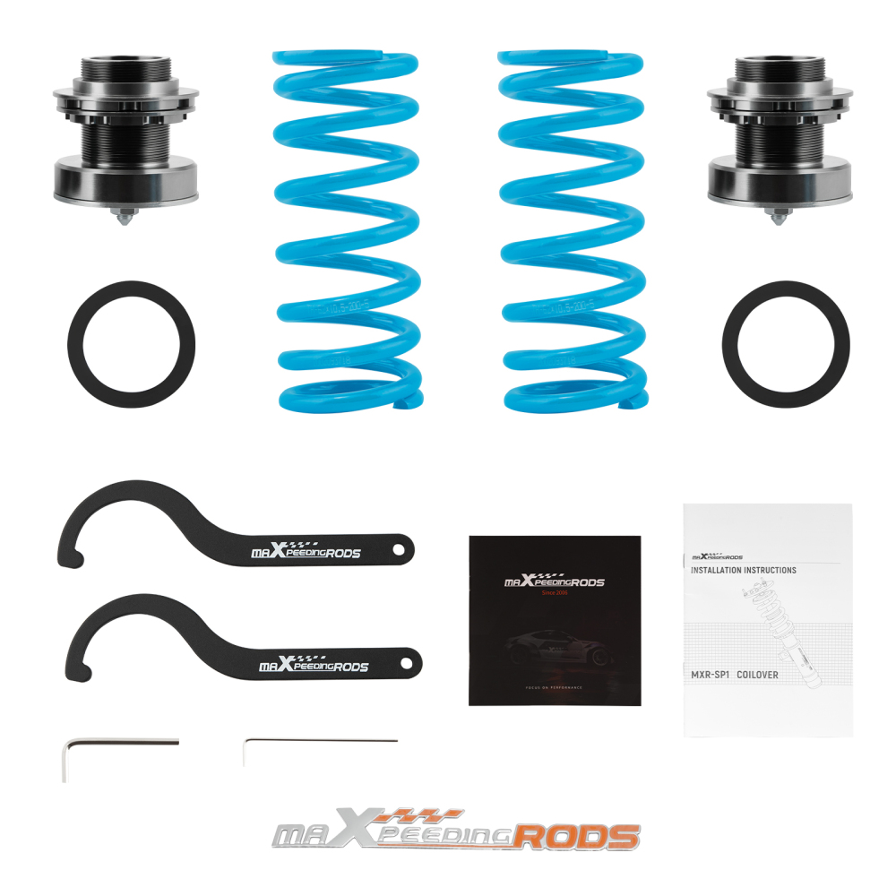 Compatible for Scion XB 2004-2006 compatible for Toyota Echo 2000-2005 Maxpeedingrods COT6 Coilovers Suspension Damper Set lowering kit
