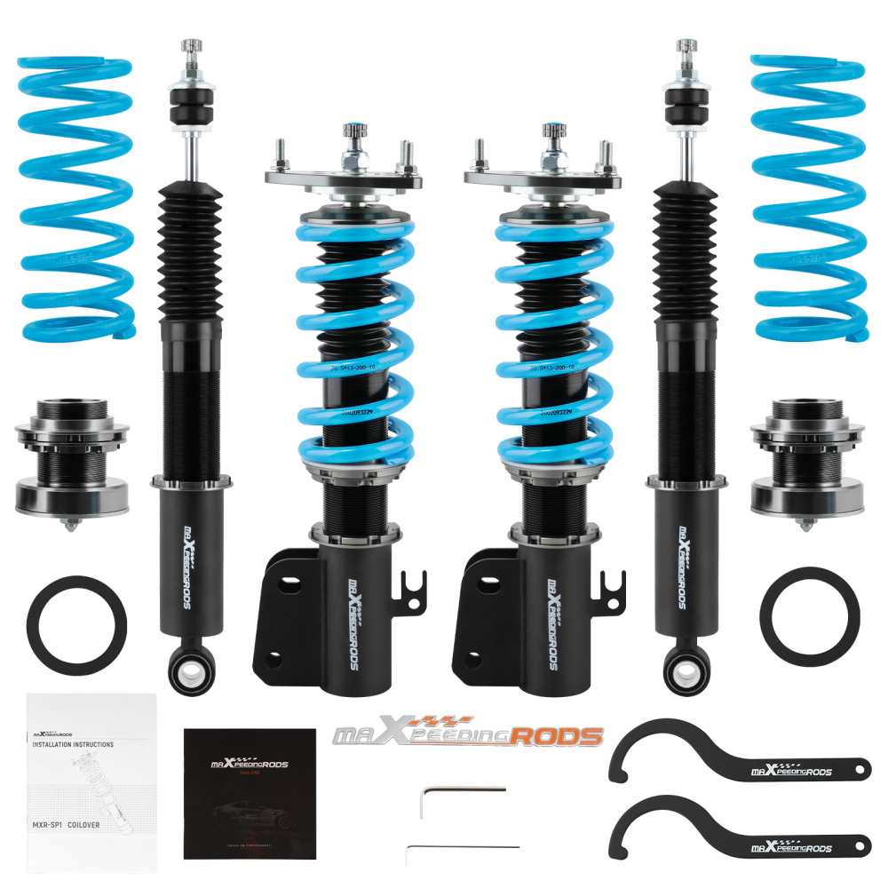 Compatible for Scion XB 2004-2006 compatible for Toyota Echo 2000-2005 Maxpeedingrods COT6 Coilovers Suspension Damper Set lowering kit
