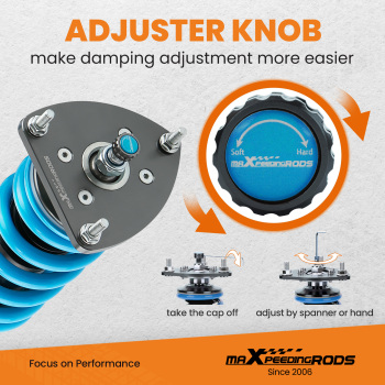 Compatible for Scion XB 2004-2006 compatible for Toyota Echo 2000-2005 Maxpeedingrods COT6 Coilovers Suspension Damper Set lowering kit