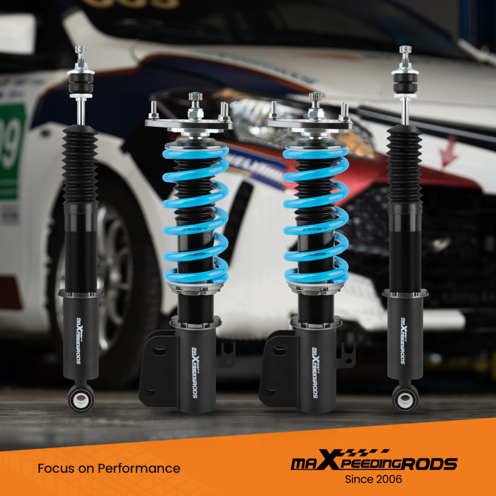 Compatible for Scion XB 2004-2006 compatible for Toyota Echo 2000-2005 Maxpeedingrods COT6 Coilovers Suspension Damper Set lowering kit