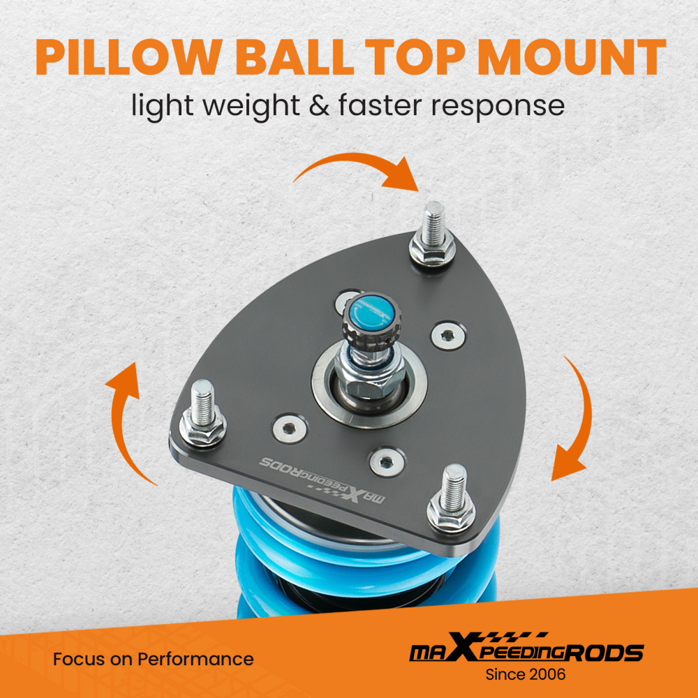 Compatible for Scion XB 2004-2006 compatible for Toyota Echo 2000-2005 Maxpeedingrods COT6 Coilovers Suspension Damper Set lowering kit