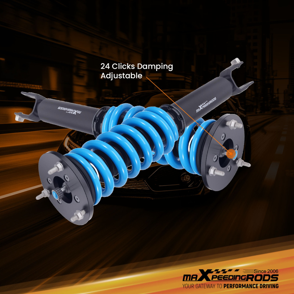 MaXpeedingrods 24 Level Damper Coilovers Shocks Kit compatible for Jaguar XE RWD 2016-2021