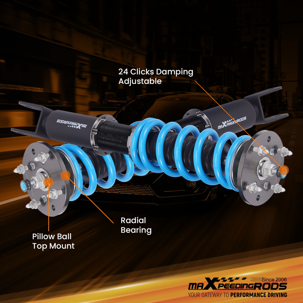 MaXpeedingrods 24 Way Adjustable Coilovers Suspension compatible for Jaguar XF 2007-2015