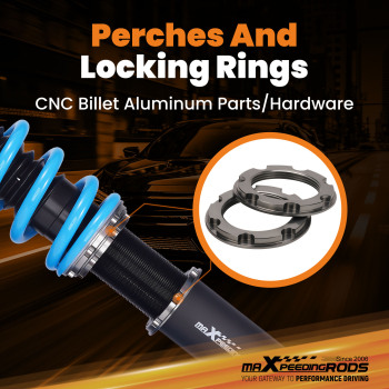 Upgraded Coilovers Kit compatible for Jaguar XF 2007-2015 Adjustable Damper Shock Struts Lowering Kit