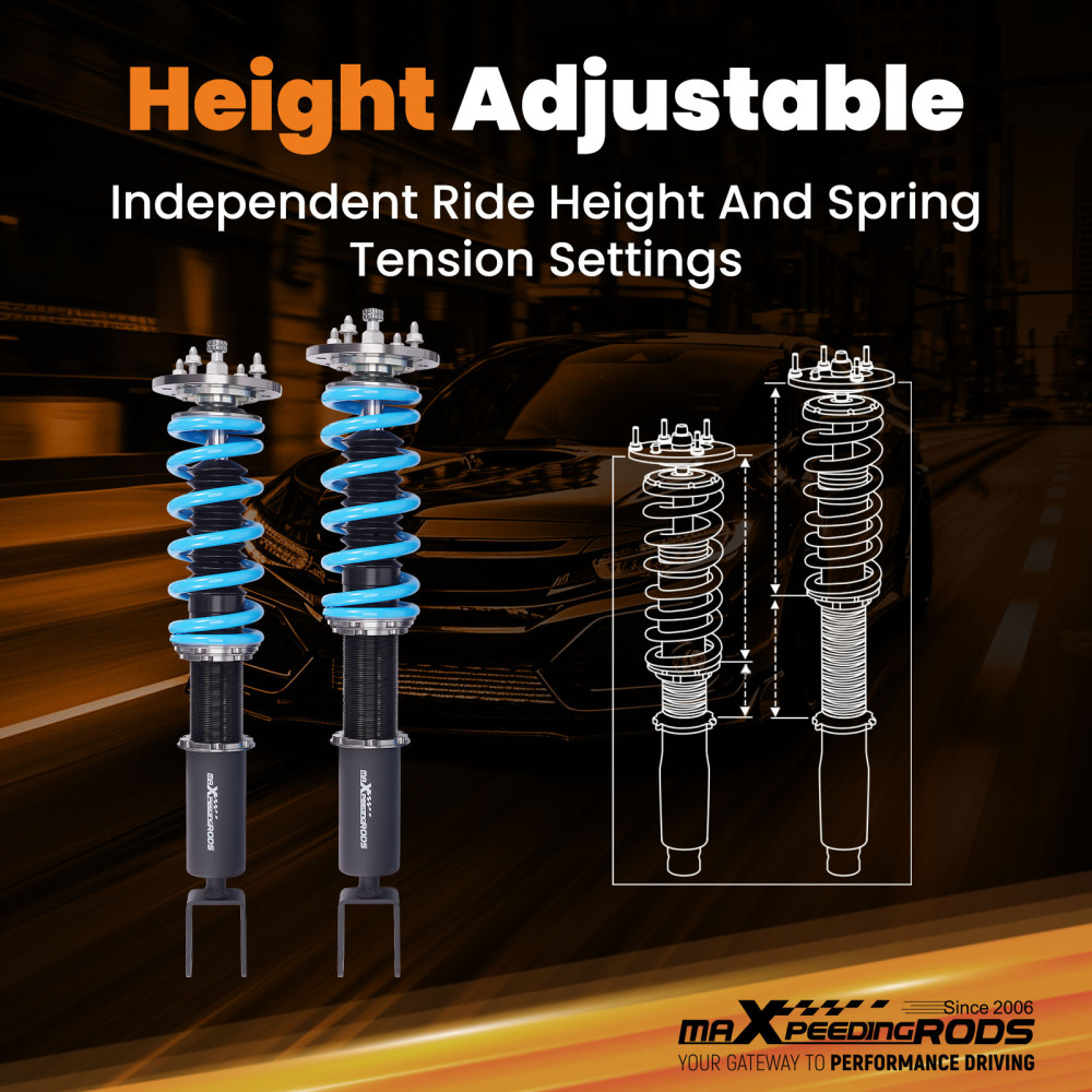 MaXpeedingrods T6 Coilovers Shocks & Springs Kit compatible for Jaguar XF 2007-2015