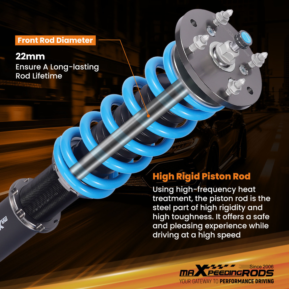 MaXpeedingrods T6 Coilovers Shocks & Springs Kit compatible for Jaguar XF 2007-2015