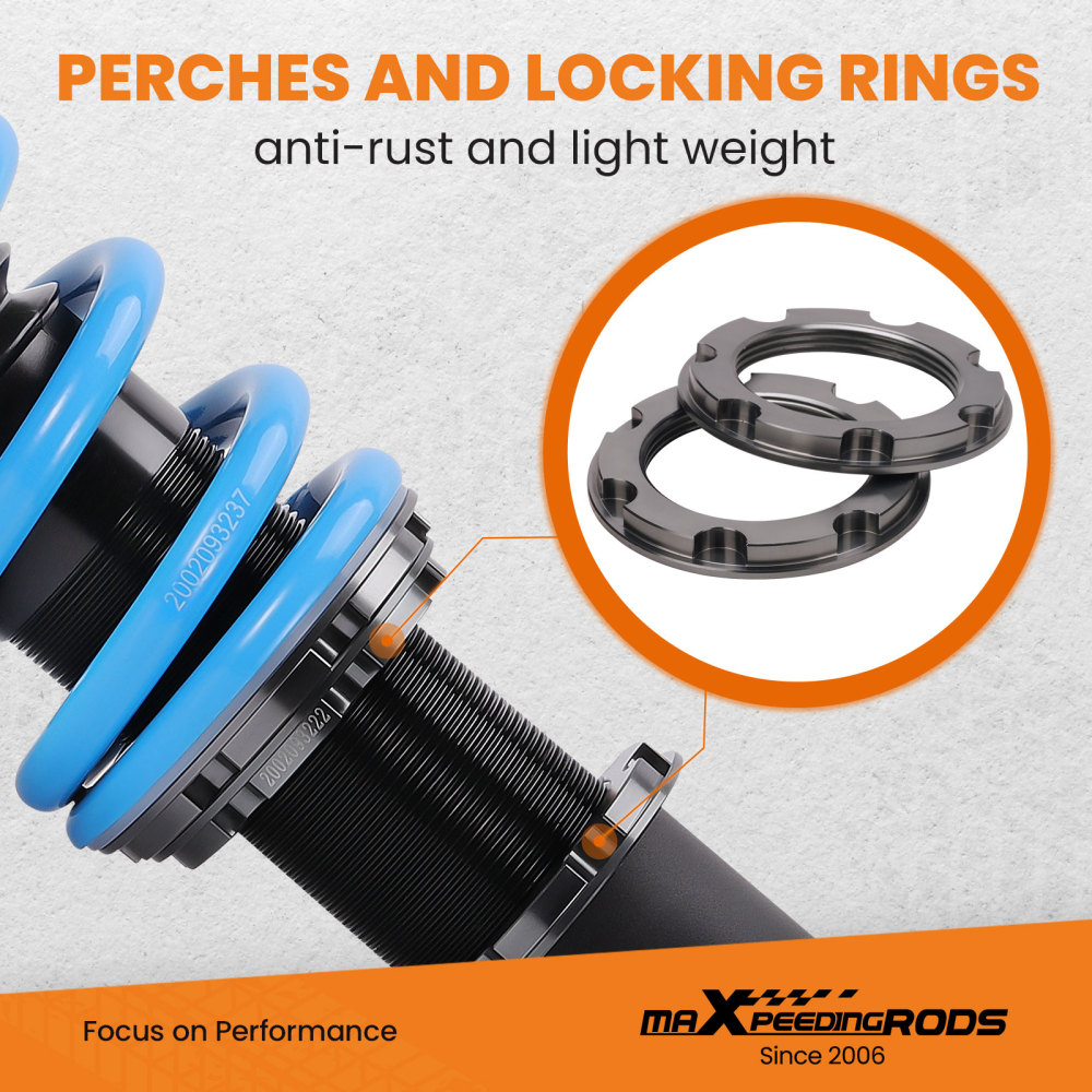 Adjustable Coilovers Suspension Struts compatible for JAGUAR XJ8 XJR 2003-2009 X350 X358 Lowering Kit