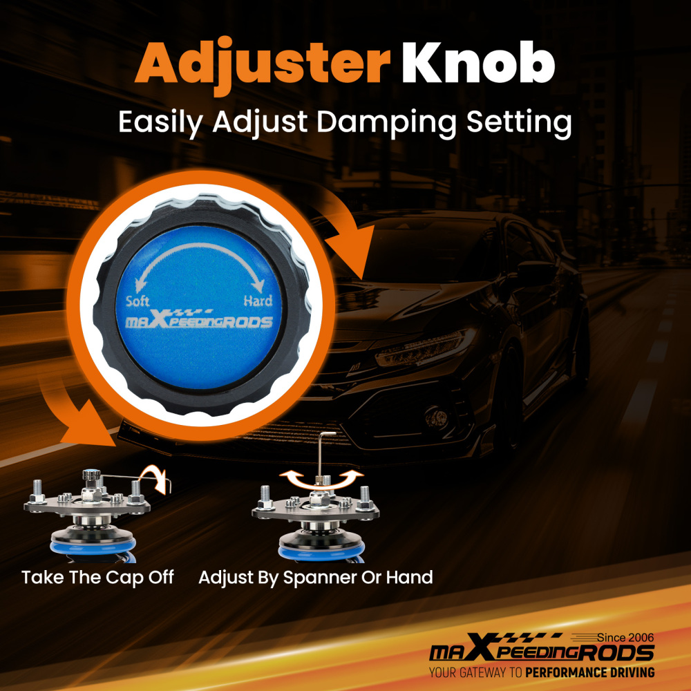 MaXpeedingrods T6 Coilovers 24 Way Suspension Kit compatible for SCION XD 08-14 compatible for YARIS 07-11