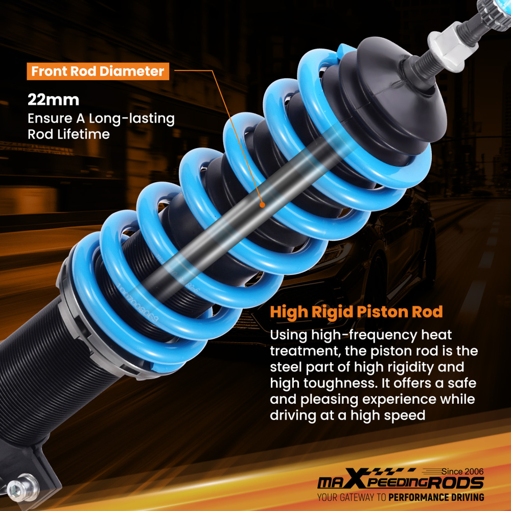 MaXpeedingrods T6 Coilovers 24 Way Suspension Kit compatible for SCION XD 08-14 compatible for YARIS 07-11