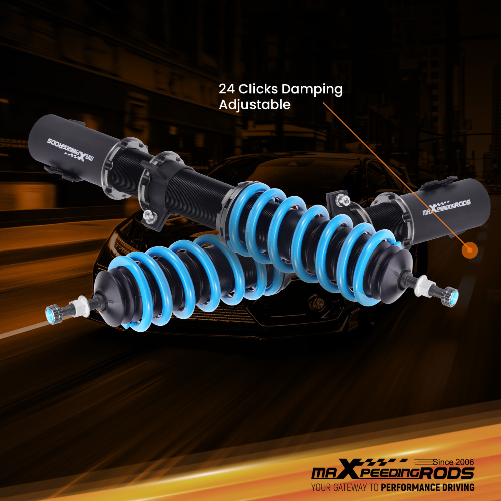 Compatible for Toyota Yaris 07-11 MaXpeedingrods T6 Coilovers 24 Way Damper Lowering Kit 