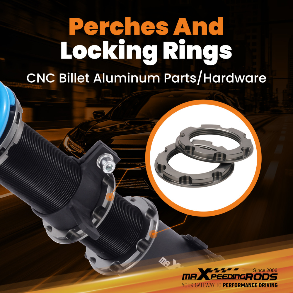 Compatible for Toyota Yaris 07-11 MaXpeedingrods T6 Coilovers 24 Way Damper Lowering Kit 