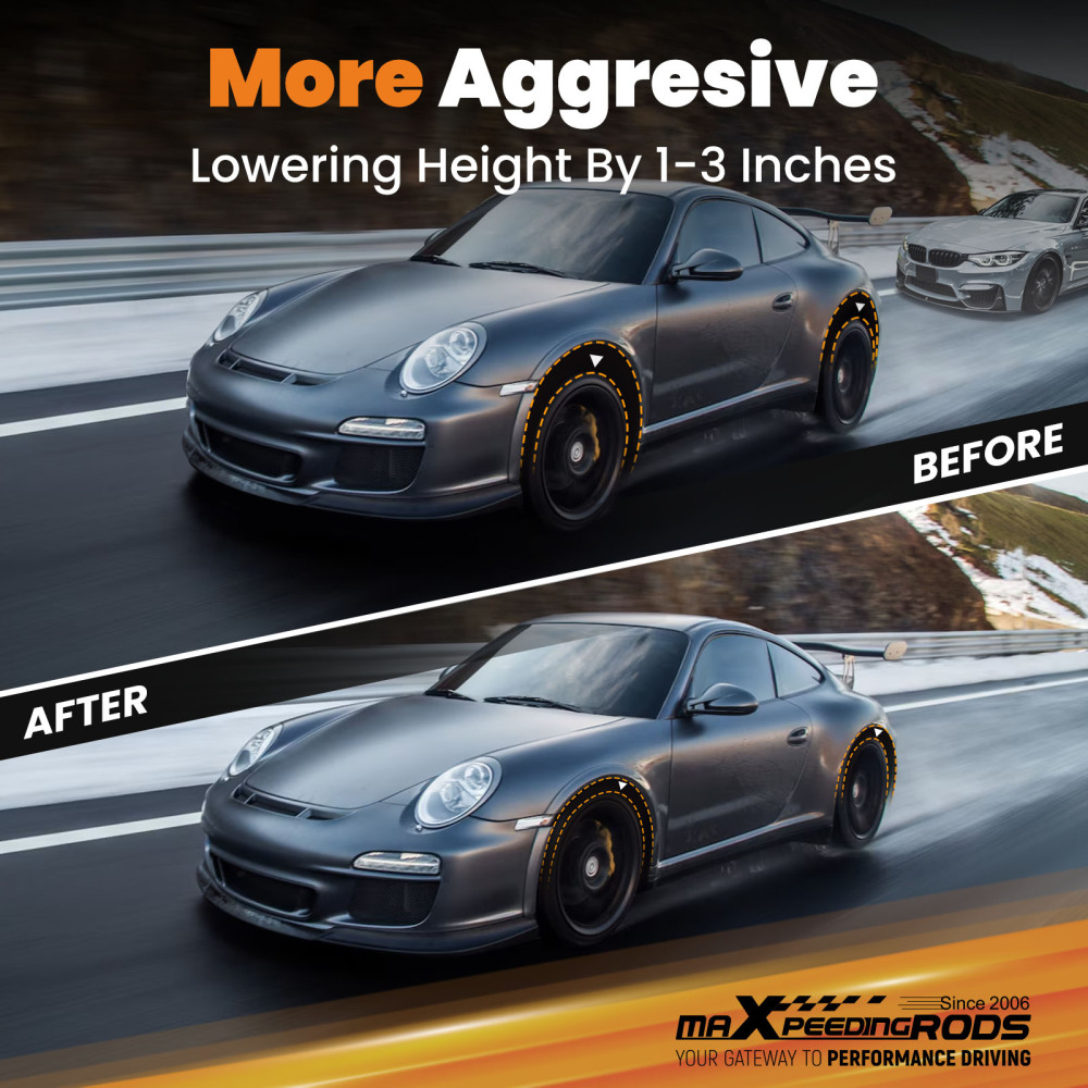 MaXpeedingrods T7 Coilover 24 Step Damper Lowering Kit For Honda Accord 98-02