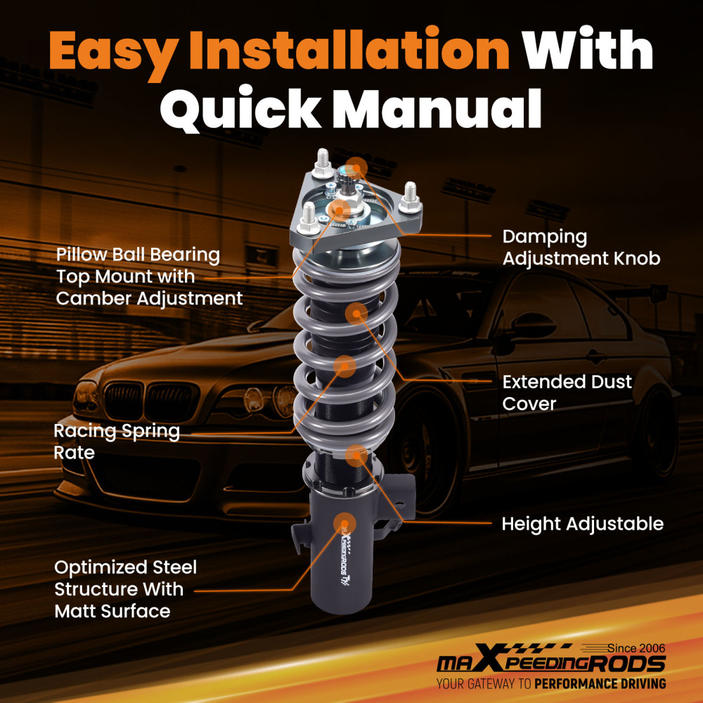 MaXpeedingrods T7 Coilovers Lowering Kit For Honda Civic 2012 2013 2014 2015