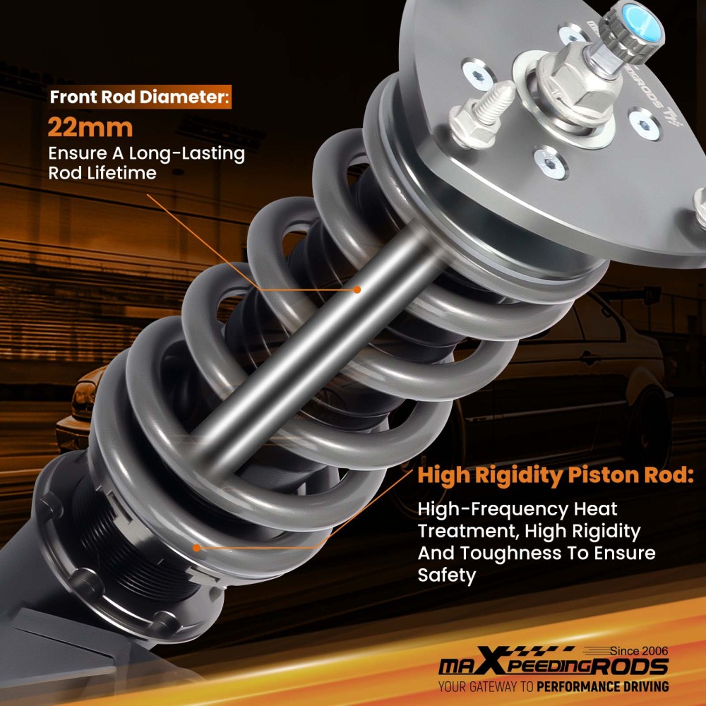 MaXpeedingrods T7 Coilover 24 Way Damper Spring Kit compatible for Honda CR-V compatible for FWD AWD 02-06