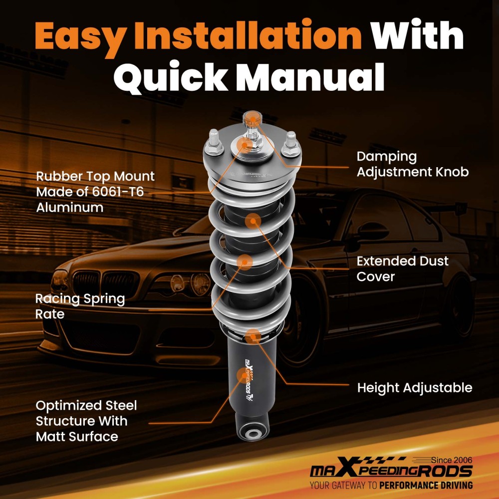 MaXpeedingrods T7 Damper Coilovers Lowering Kit For Honda CRV CR-V RD1 RD2 97-01