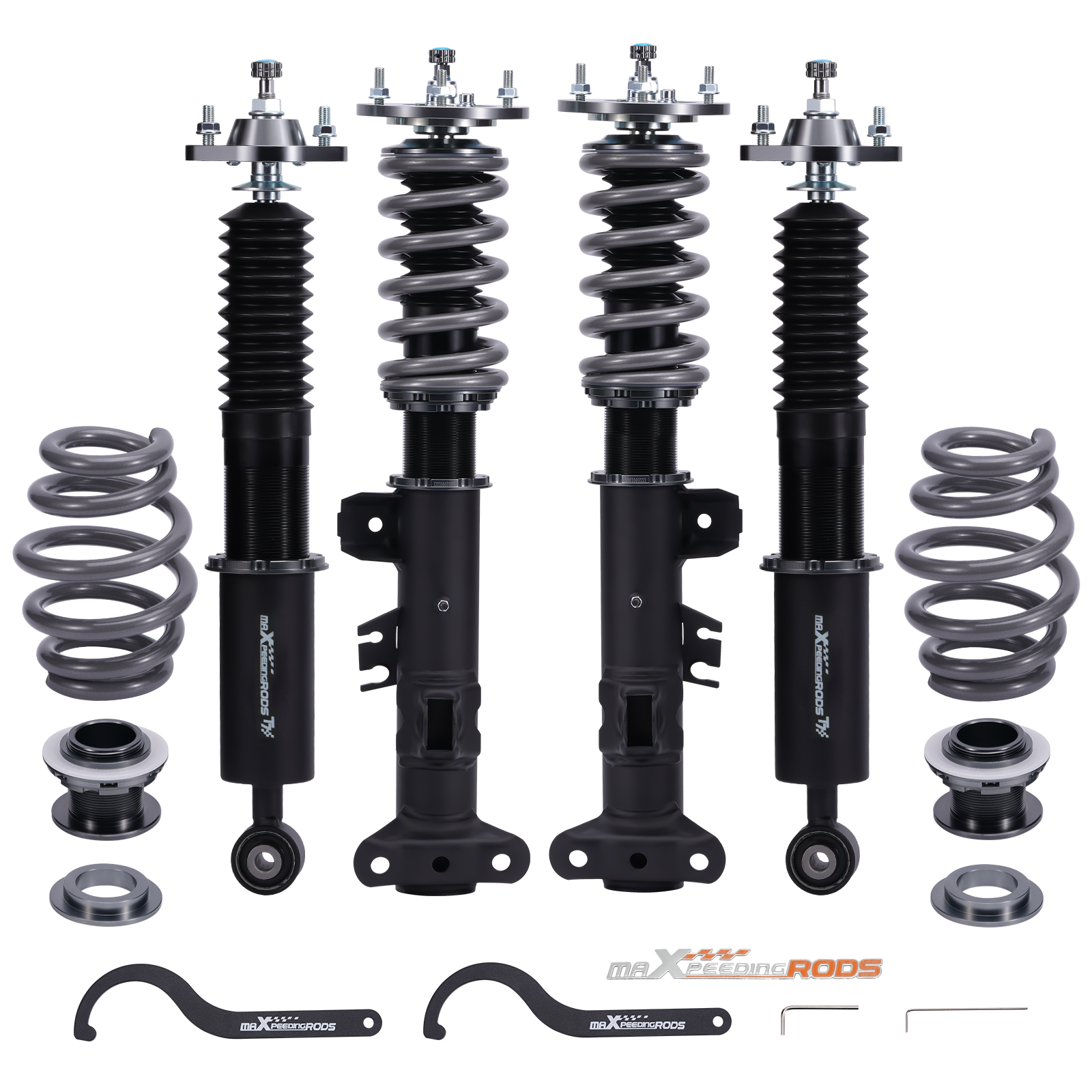 Maxpeedingrods T7 Damping Adj. Coilovers Shocks Suspension Kit