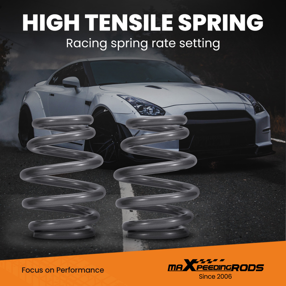 T7 Advanced Series 24 Levels Adjustable Coilover compatible for BMW E46 330i 325i 318d 320d 330d 1999-2005 Lowering Kit