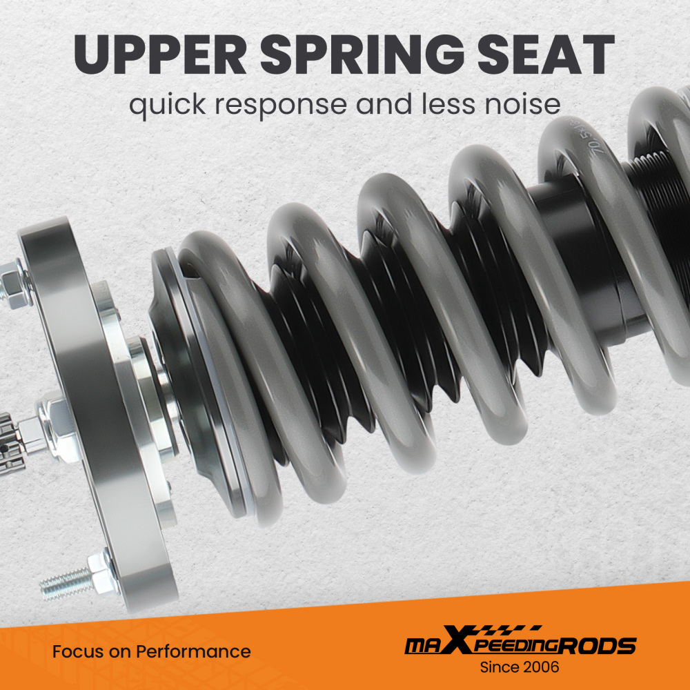 T7 Advanced Series 24 Levels Adjustable Coilover compatible for BMW E46 330i 325i 318d 320d 330d 1999-2005 Lowering Kit