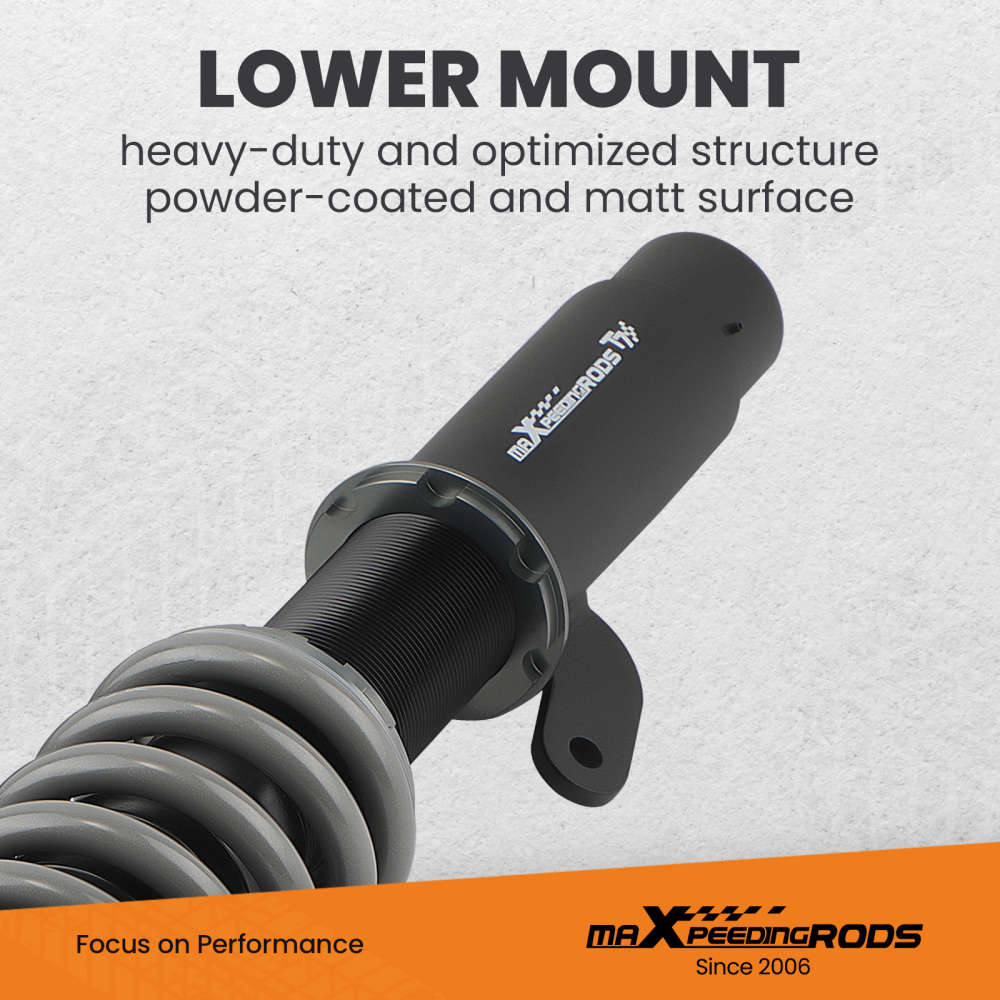 T7 Advanced Series 24 Levels Adjustable Coilover compatible for BMW E46 330i 325i 318d 320d 330d 1999-2005 Lowering Kit