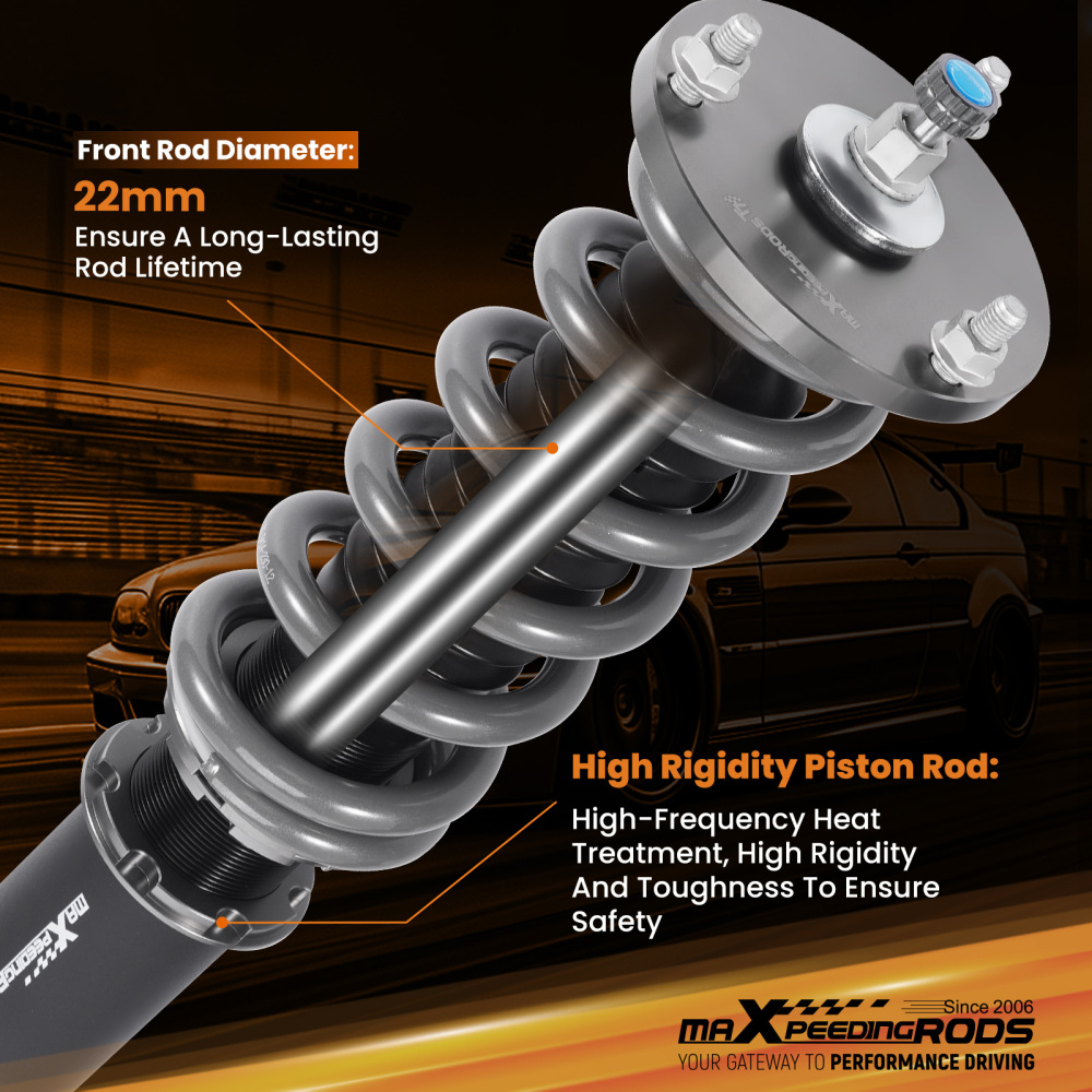 Compatible for Lexus IS250 IS350 RWD 06-13 MaXpeedingrods T7 Coilovers Suspension Lowering Kit