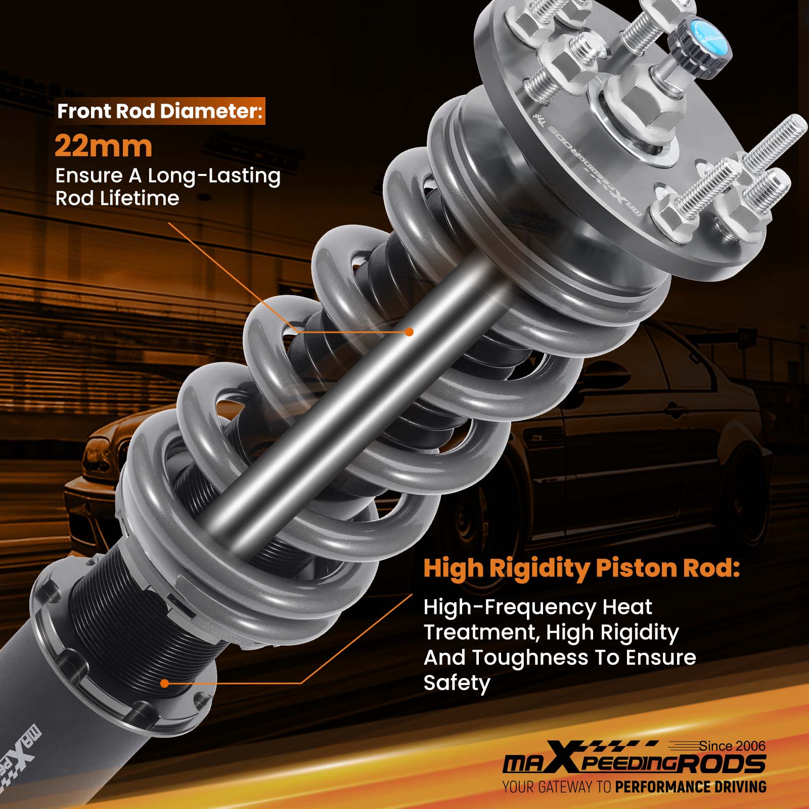 最新‼️RODDIO M-Tuning  TPT 18MKP MT SW Amazon.com: Godspeed MMX2018-AWD-44 MAXX Coilovers