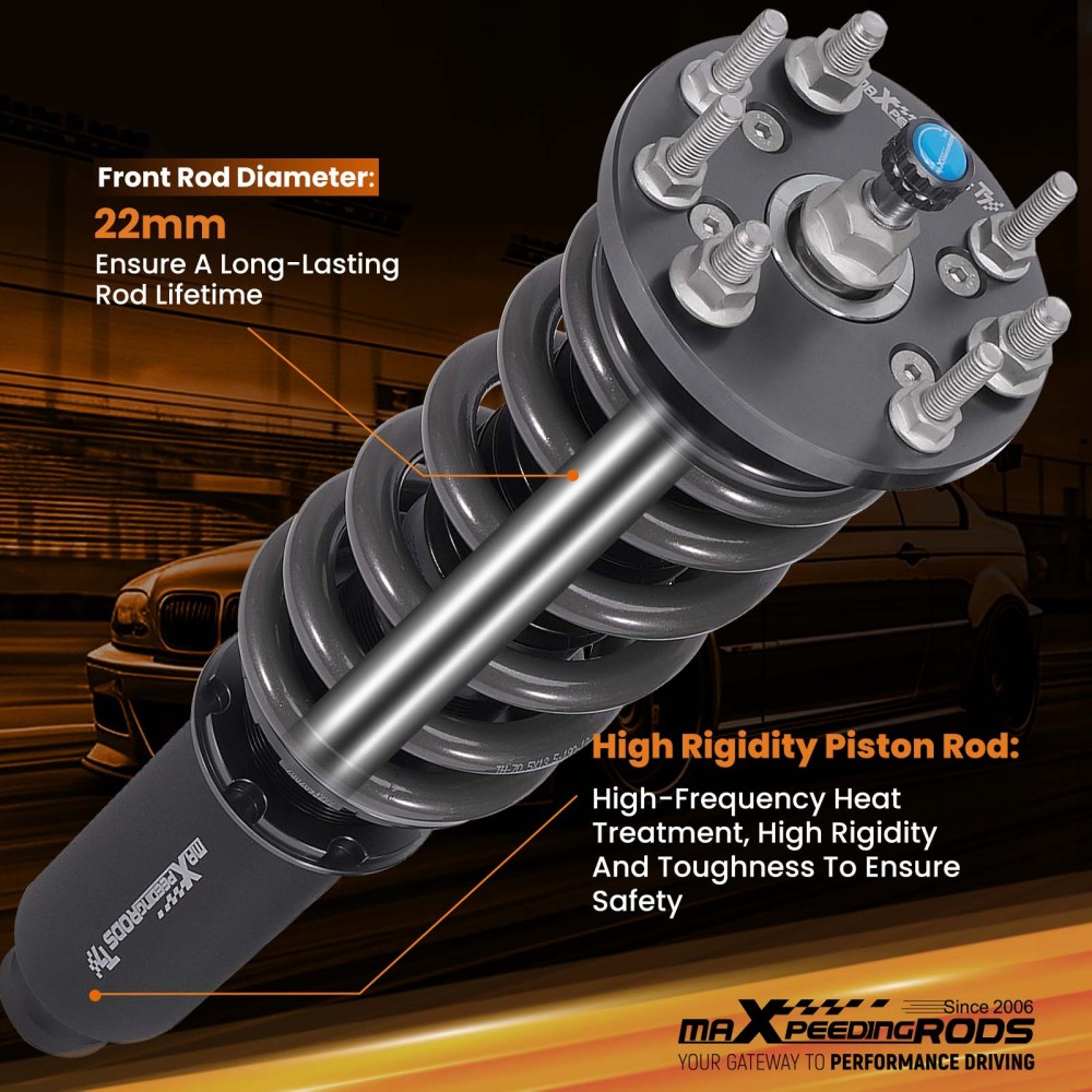 Maxpeedingrods T7 Coilovers Suspension Kit compatible for Acura TLType S 04-08 compatible for FWD Lowering Kit