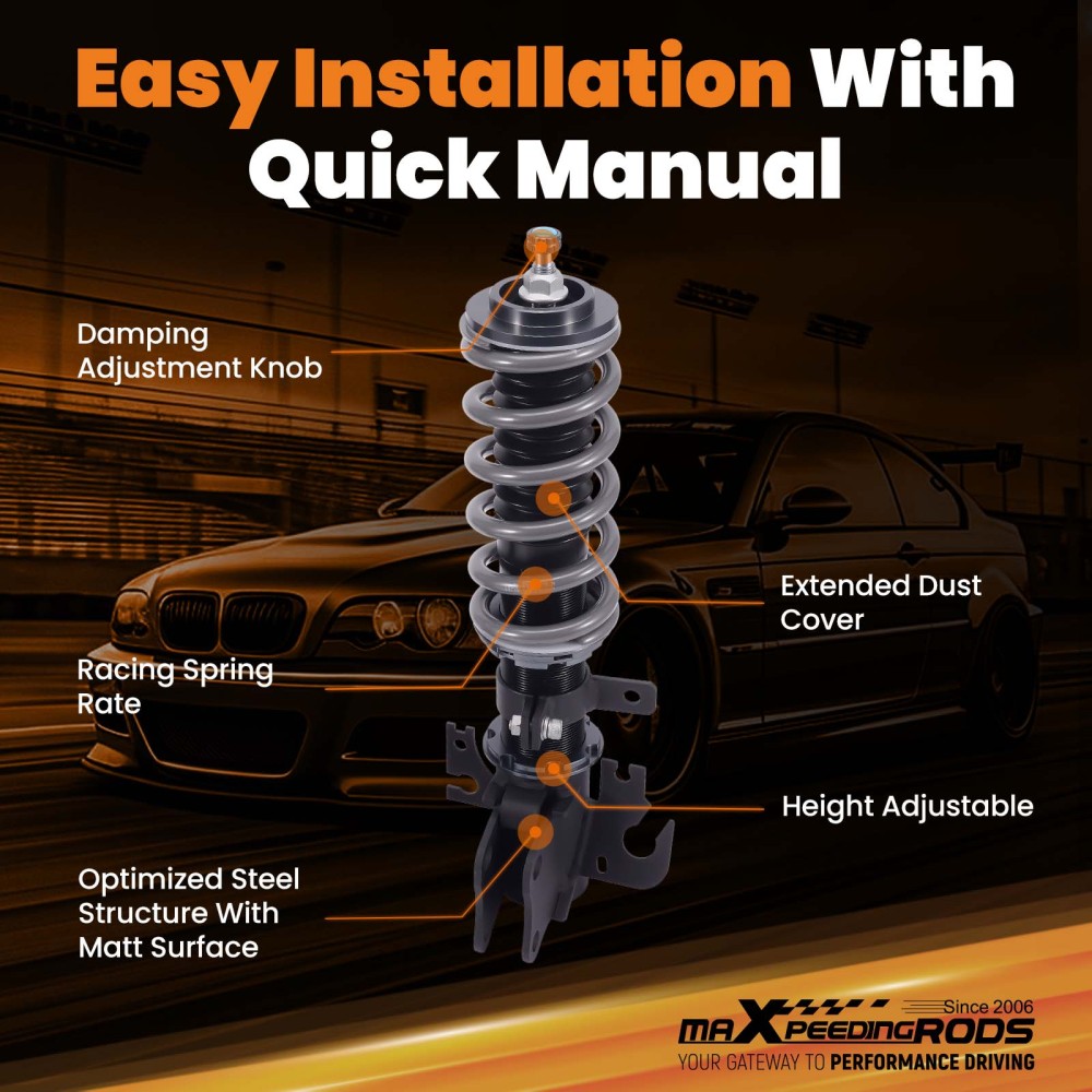 ADJUSTABLE COILOVER KIT compatible for HOLDEN VE COMMODORE SEDAN / WAGON / UTE 2006-2013 Lowering Kit