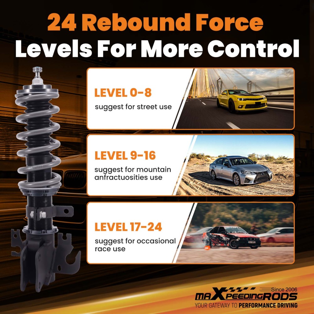 ADJUSTABLE COILOVER KIT compatible for HOLDEN VE COMMODORE SEDAN / WAGON / UTE 2006-2013 Lowering Kit