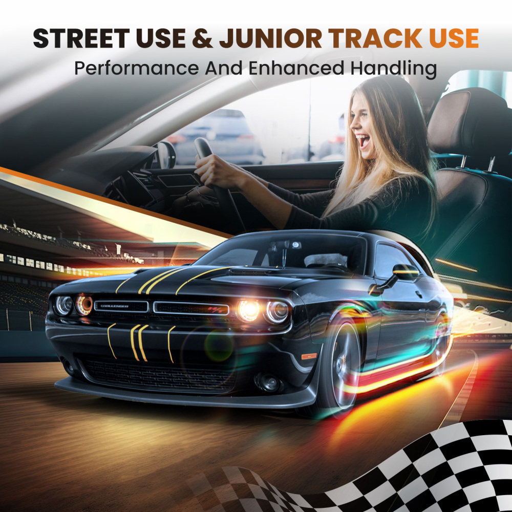 24 Way Adjustable Damper Force Coilover compatible for Honda Civic Si FD1/FD2/FD3 2006-2011 Lowering Kit