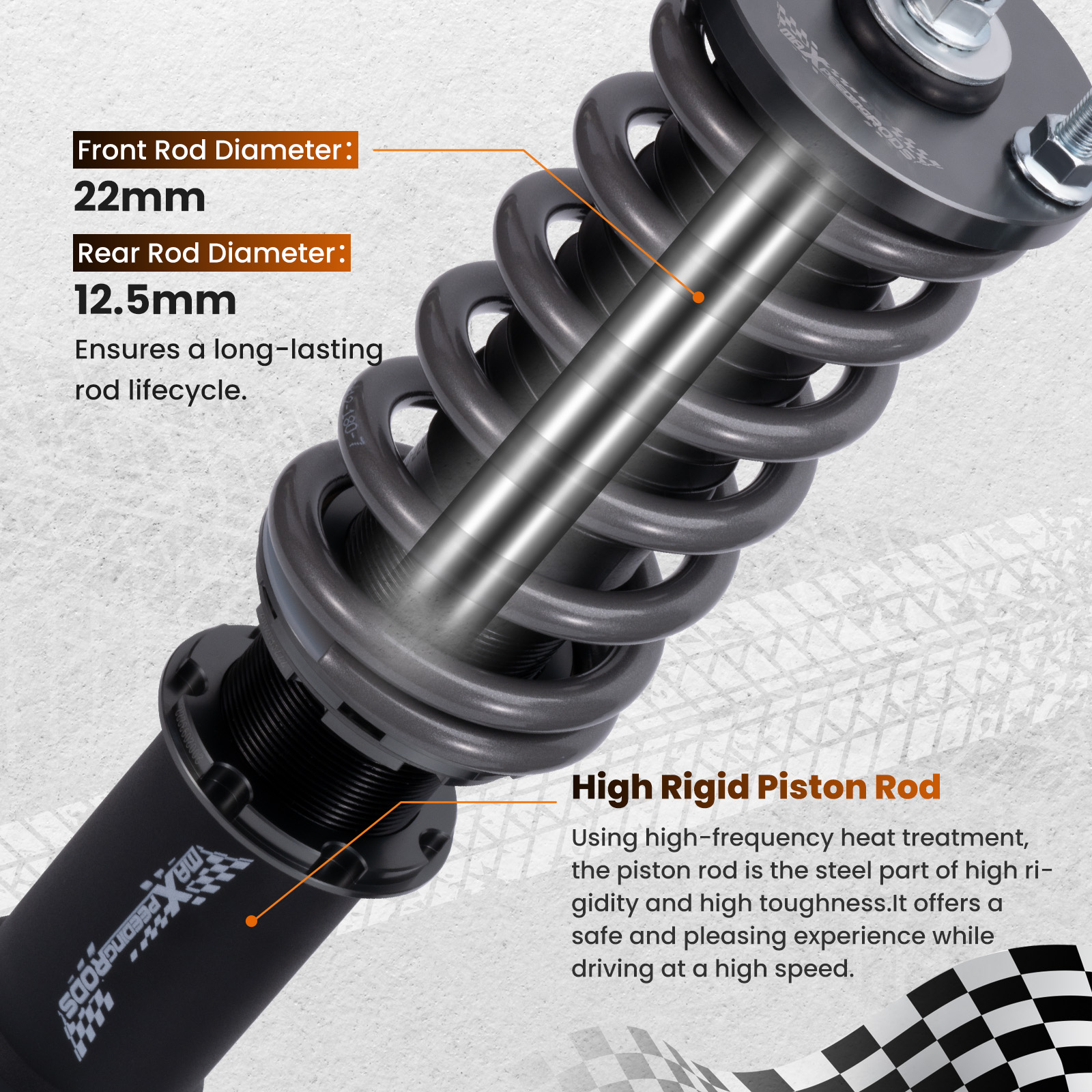 Maxpeedingrods T7 Adj. Damper Shock Coilovers Kit compatible