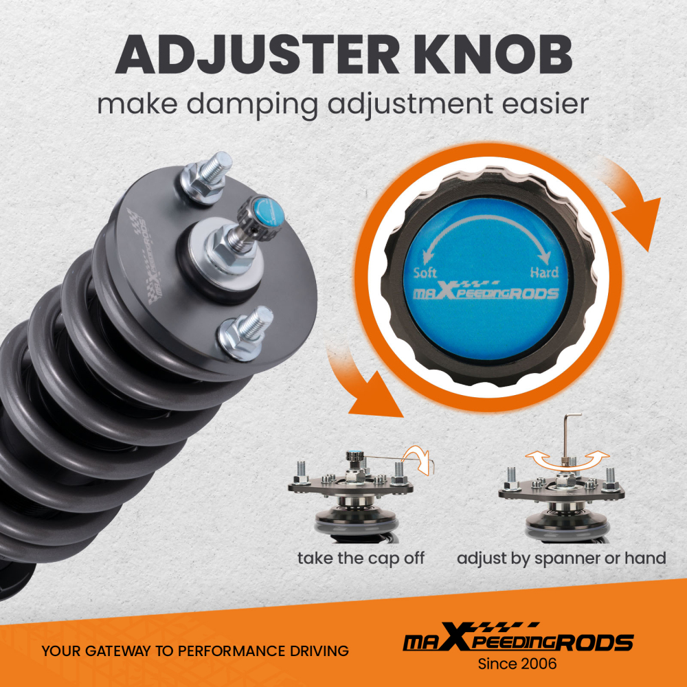 Sospensione Corsa Coilovers T7 Regolabile Ammortizzatori compatibile per Honda CRX 1989-1991 Lowering Kit