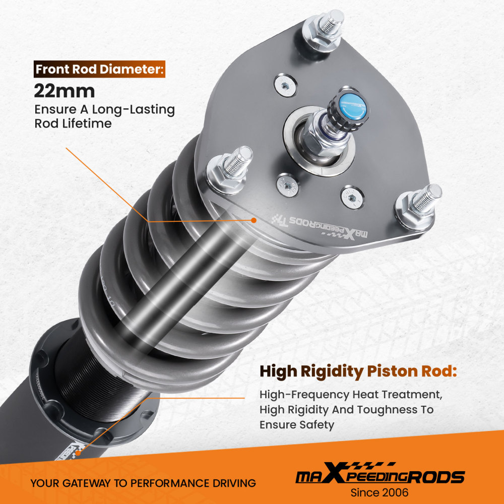 24 Ways Damper Adjustable Coilovers Kit compatible for Mazda RX-8 2004-2011 Struts lowering kit