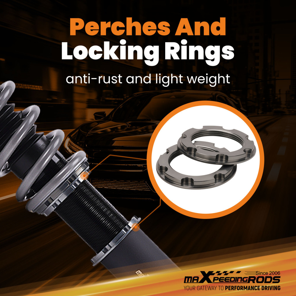 Compatible for Nissan 89-94 240SX S13 MaXpeedingrods T7 Coilovers Suspension Lowering Kit