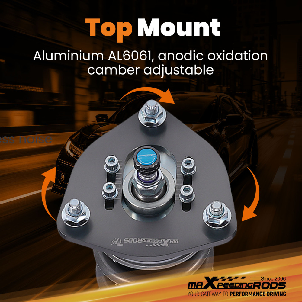 Compatible for Nissan 89-94 240SX S13 MaXpeedingrods T7 Coilovers Suspension Lowering Kit