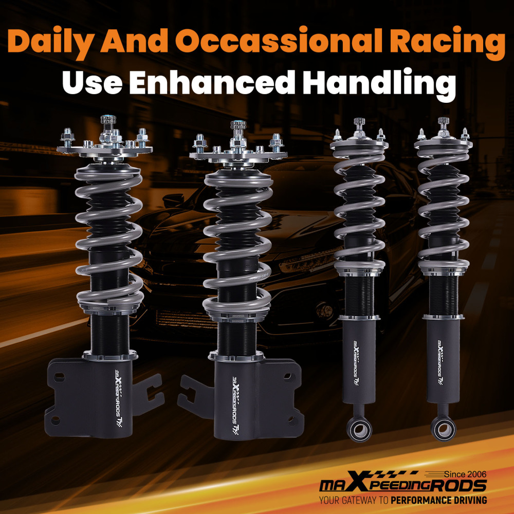 Compatible for Nissan 89-94 240SX S13 MaXpeedingrods T7 Coilovers Suspension Lowering Kit