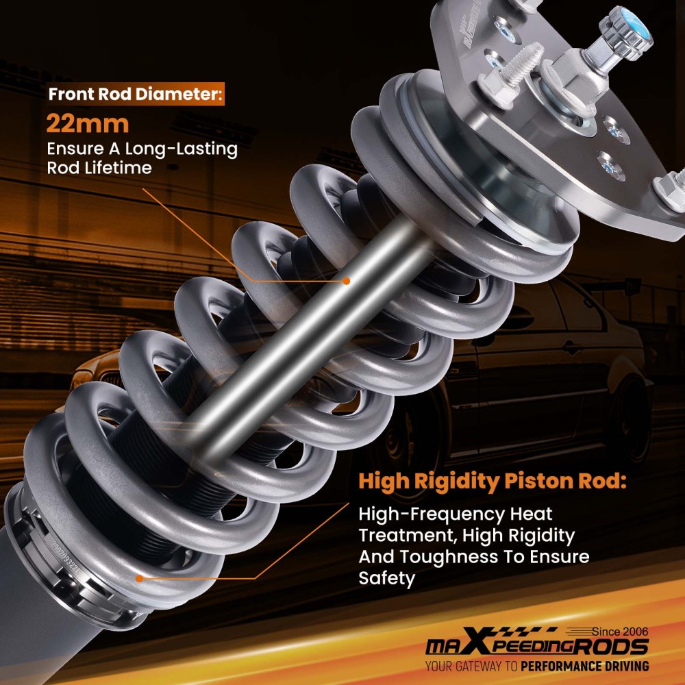 MaXpeedingrods Adjustable Coilover Kit compatible for Infiniti G37 Coupe Sedan RWD 08-15 Lowering Kit