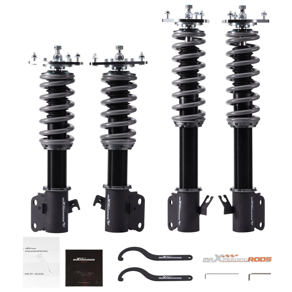 MaXpeedingrods New COT7 Coilovers Struts Shocks Kits For Impreza WRX GDA 02-07 lowering kit