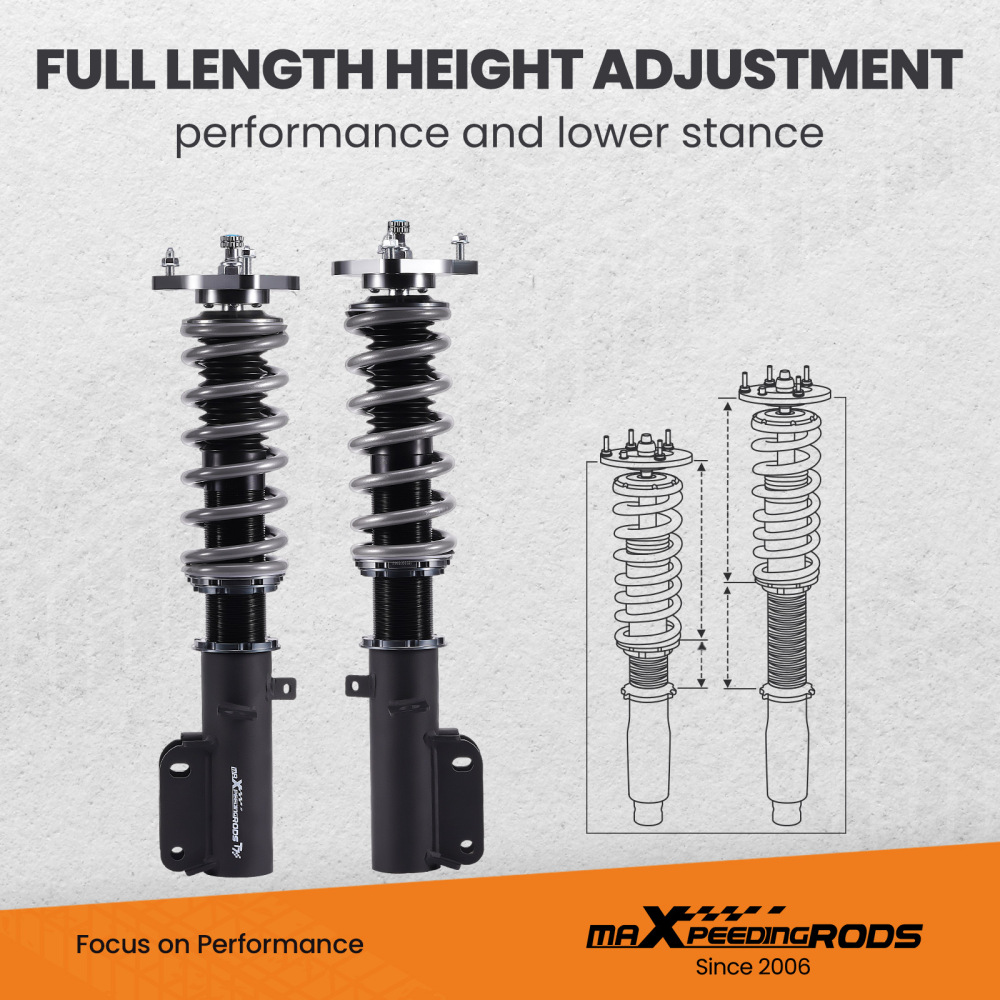 Racing Coilover Kit compatible for Toyota Corolla E110 AE111 1995-2002 Height Adjustable