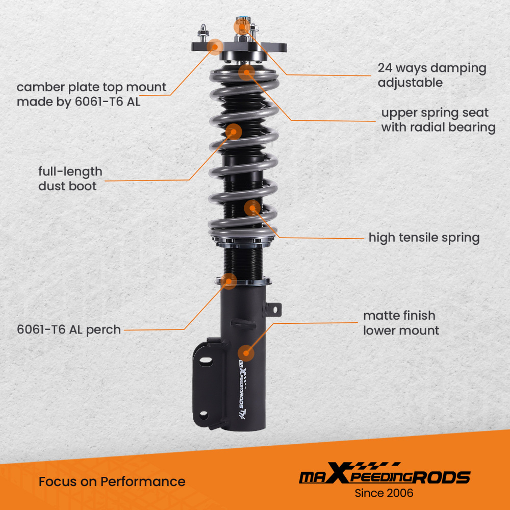 Full Coilovers Suspension Kits compatible for Toyota Corolla 88-99 E90 E100 E110 AE92-AE111 lowering kit