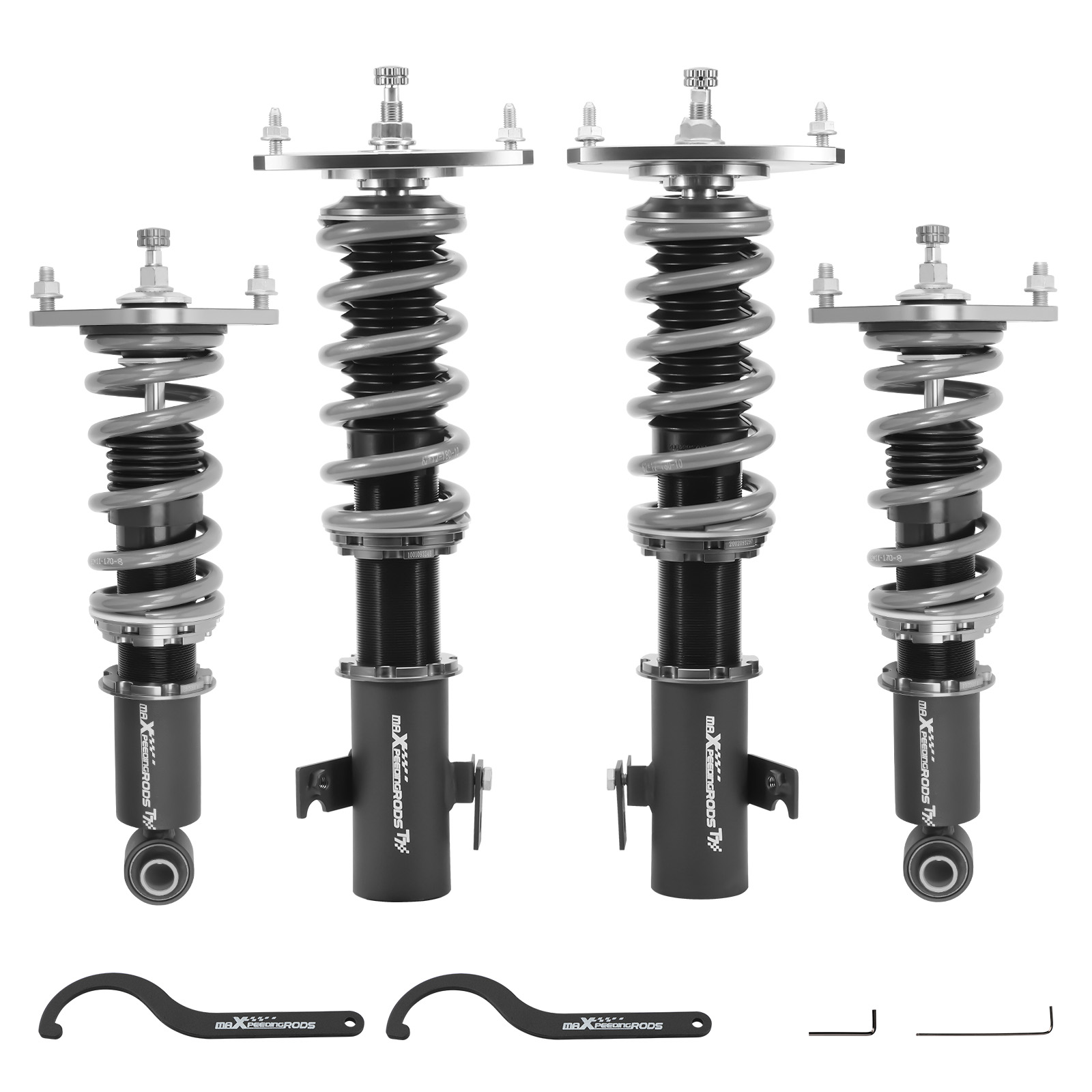 MaXpeedingrods T7 Coilovers 24 Way Damper Struts Kit compatible
