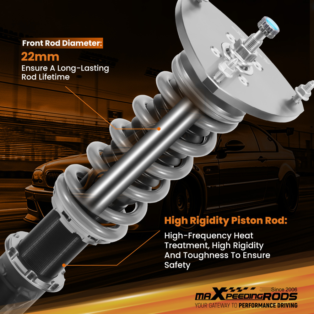 MaXpeedingrods T7 Coilovers 24 Way Lowering Shocks  compatible for Subaru WRX & STI 15-21