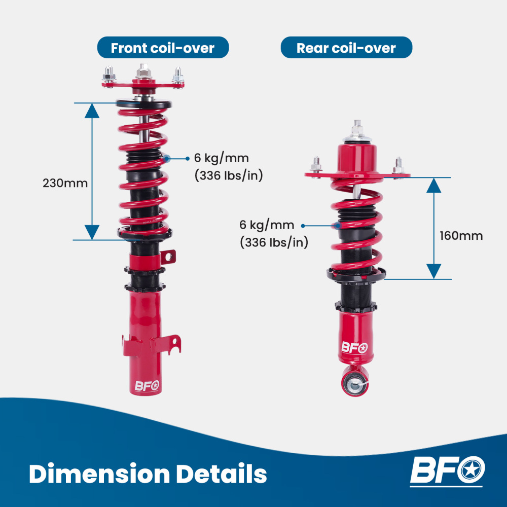 Amortiguadores Coilover compatible para Honda CRV 3 2007-2011 143 PS 150 PS 160 PS