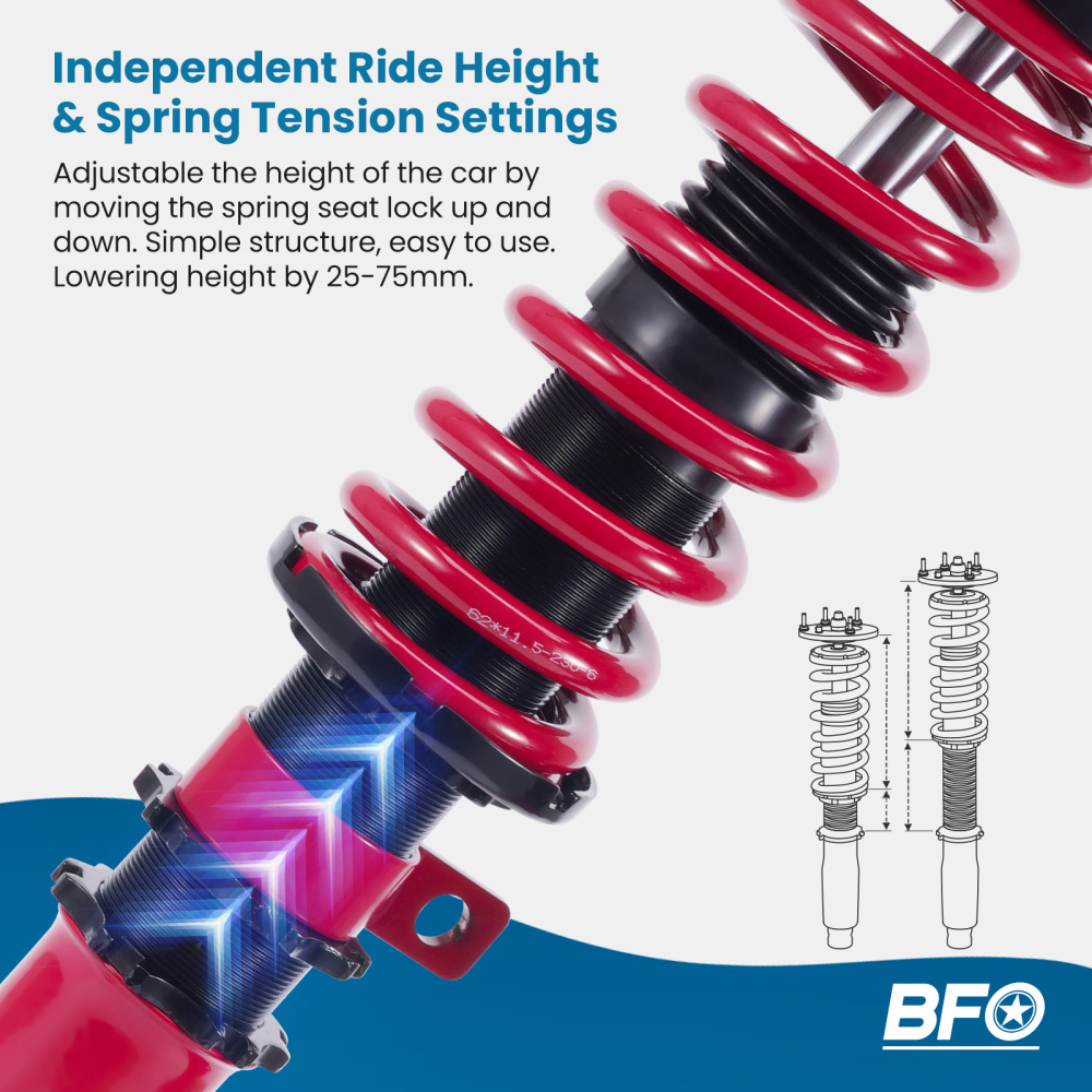 Amortiguadores Coilover compatible para Honda CRV 3 2007-2011 143 PS 150 PS 160 PS
