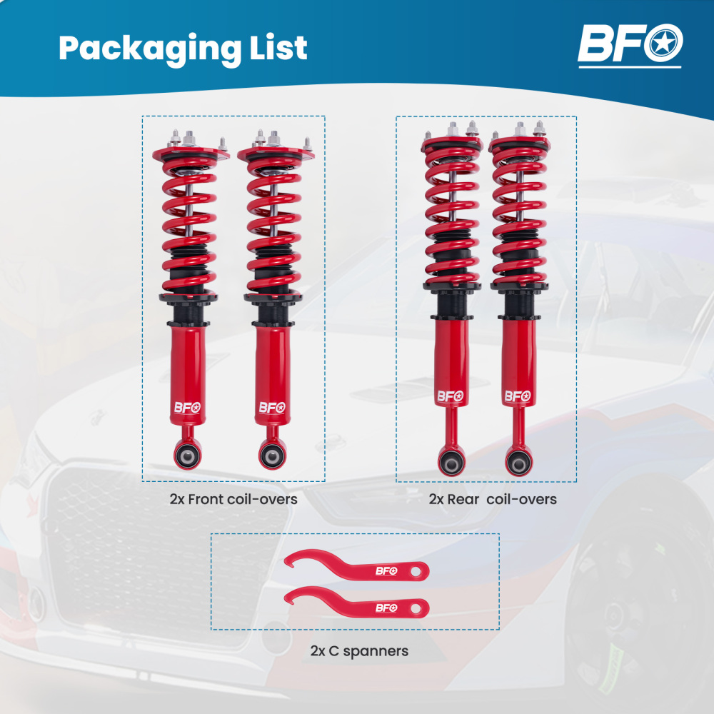 Coilovers suspensiones roscadas tuning compatible para Lexus IS200 300 Altezza AS200 RS200