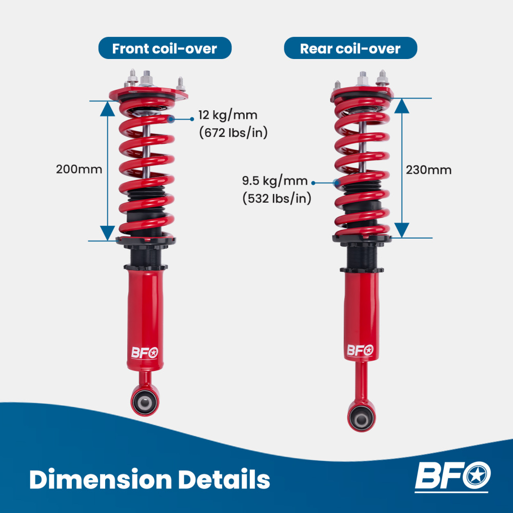 Coilovers suspensiones roscadas tuning compatible para Lexus IS200 300 Altezza AS200 RS200
