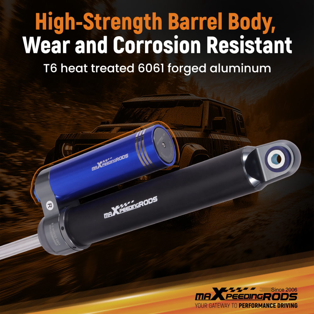 4-6 Lift Rear Shock w/ Reservoir compatible for GMC SIERRA Chevy SILVERADO 1500HD 2500HD