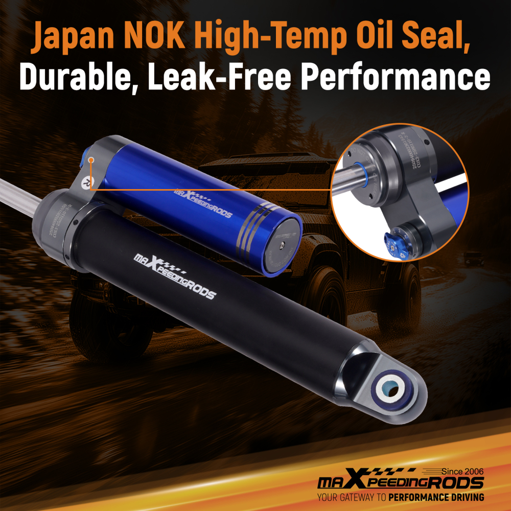 4-6 Lift Rear Shock w/ Reservoir compatible for GMC SIERRA Chevy SILVERADO 1500HD 2500HD