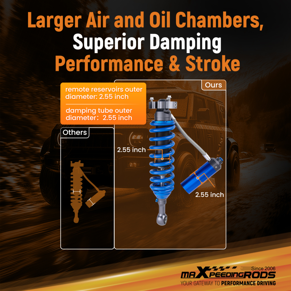 Adjustable Front Coilover Shock Absorbers compatible for Isuzu DMAX compatible for Holden Colorado 12-21